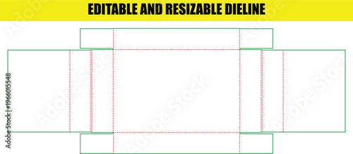 Modern Straight Tuck End Box Blueprint for Efficient Product Packaging Production