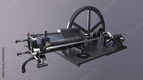 Early Otto Internal Combustion Engine Model