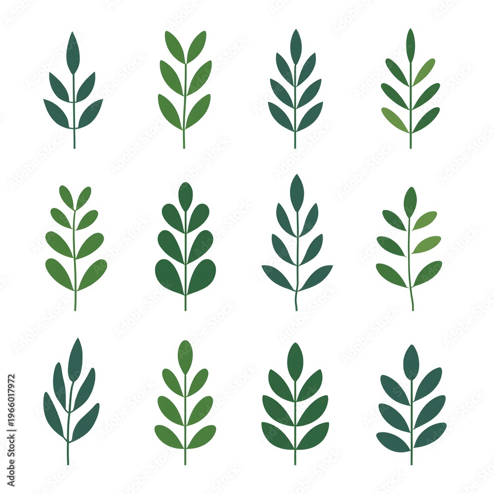 Fototapeta premium seamless pattern with green leaves