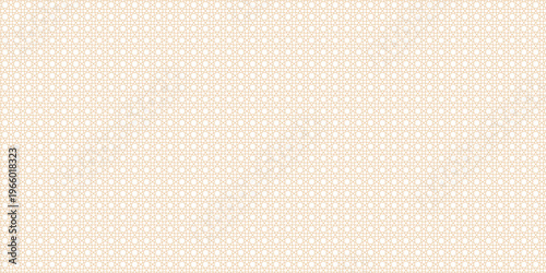 Seamless Islamic geometric pattern background in elegant gold and white