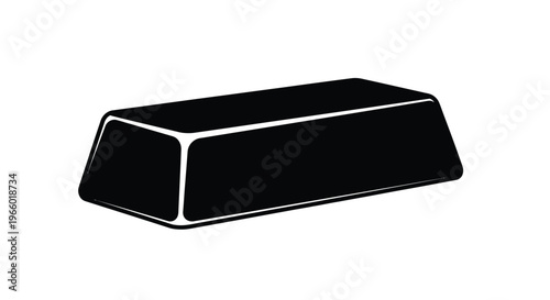 A stark black gold bar outlined in white a dramatic silhouette