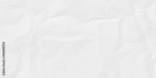 Crumple crushed white paper obsolete rumple craft design. wrinkle ripped cardboard crumple aged closeup recycled document grunge paper background.