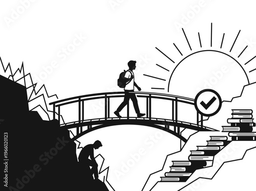 Teen football player choosing sports over drugs on school field