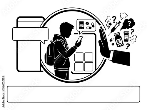 Youth mentor guiding children to education and healthy future