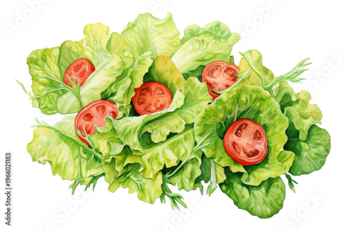 PNG Salad vegetable lettuce plant.