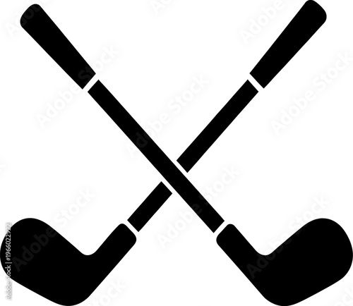 Golf club silhouette logo