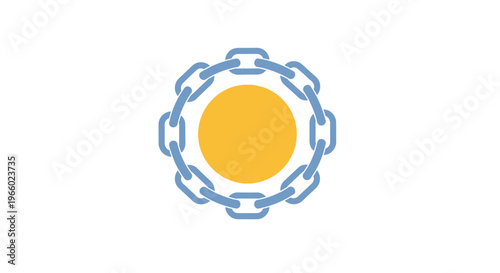 Graphic design element with chain links.
