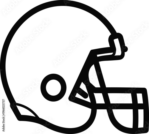 American football helmet illustration