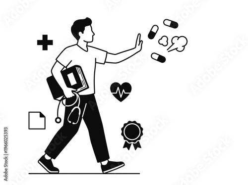 School locker search illustration for substance prevention awareness