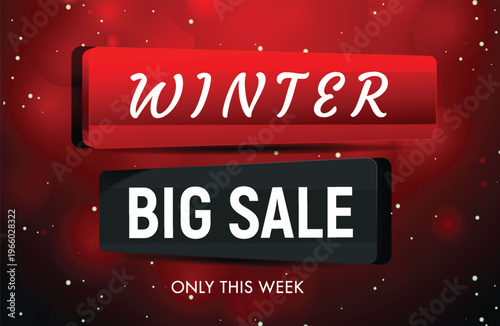 winter season new collection sale marketing concept special offer social media promotion template