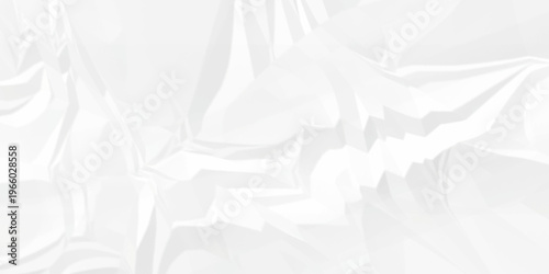 Crumple crushed white paper obsolete rumple craft design. wrinkle ripped cardboard crumple aged closeup recycled document grunge paper background.