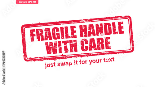 official stamp label red rubber stamp vector with distressed ink texture and clean frame, built for packaging, shipping labels, office paperwork, certification workflows, and commercial branding use.