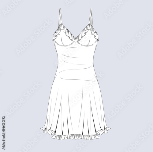 Womens Lace Nightdress Sleepwear Design