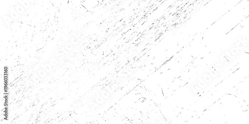 Vector illustration of a white background with black scratches and scuffs texture