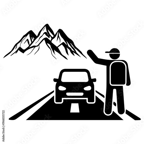Hitchhiking Mountain Road