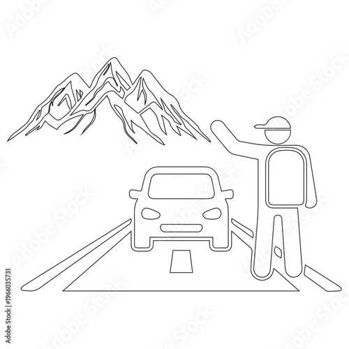 Hitchhiking adventure