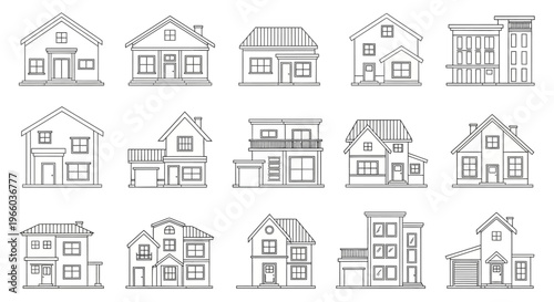 Collection of minimalist linear house designs for modern architecture inspiration