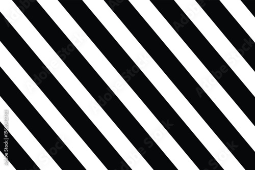 A stark repetitive pattern of diagonal black and white stripes fills the entire frame of the image