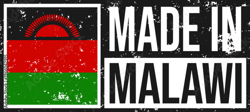 Made In Malawi Distressed Label