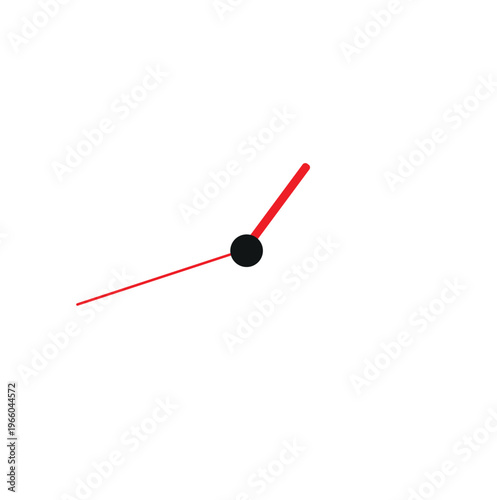 Clock icon in trendy flat style isolated on background. Time vector illustration