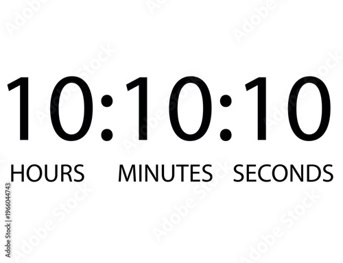 Clock icon in trendy flat style isolated on background. Time vector illustration