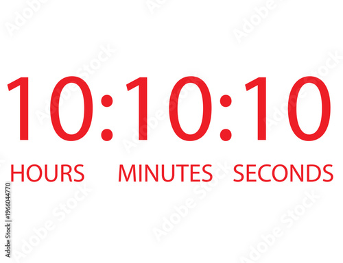 Clock icon in trendy flat style isolated on background. Time vector illustration