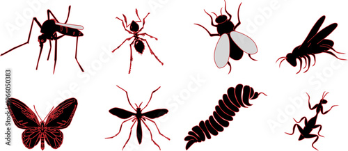 Black insect set.eps