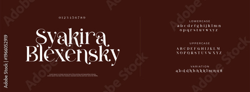 Minimal luxury alphabet letters font and number. Classic Copper Lettering Minimal Fashion Designs. Typography fonts regular uppercase and lowercase. vector illustration
