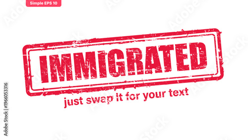 official stamp label red rubber stamp vector with distressed ink texture and clean frame, built for packaging, shipping labels, office paperwork, certification workflows, and commercial branding use.