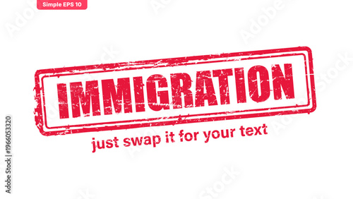 official stamp label red rubber stamp vector with distressed ink texture and clean frame, built for packaging, shipping labels, office paperwork, certification workflows, and commercial branding use.