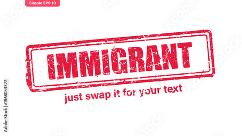 official stamp label red rubber stamp vector with distressed ink texture and clean frame, built for packaging, shipping labels, office paperwork, certification workflows, and commercial branding use.