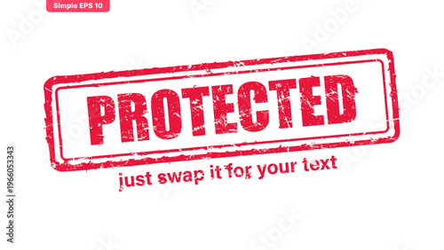 official stamp label red rubber stamp vector with distressed ink texture and clean frame, built for packaging, shipping labels, office paperwork, certification workflows, and commercial branding use.