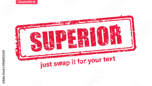 official stamp label red rubber stamp vector with distressed ink texture and clean frame, built for packaging, shipping labels, office paperwork, certification workflows, and commercial branding use.