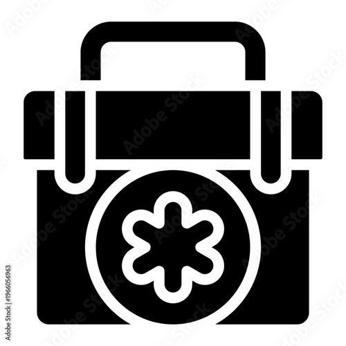 medical bag icon vector