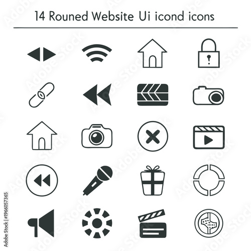 
Website UI Line Art Icons