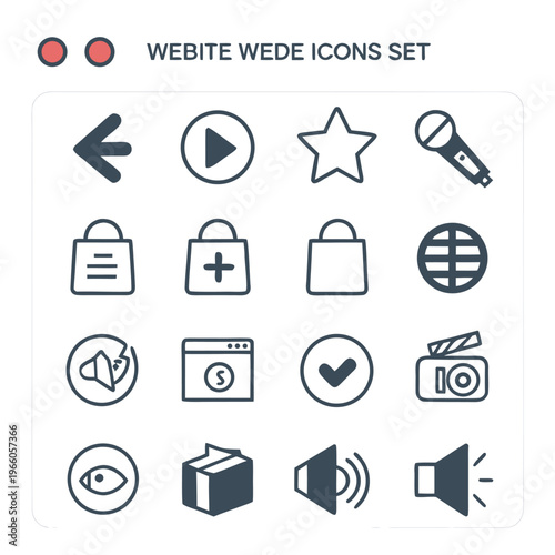 
Website UI Line Art Icons
