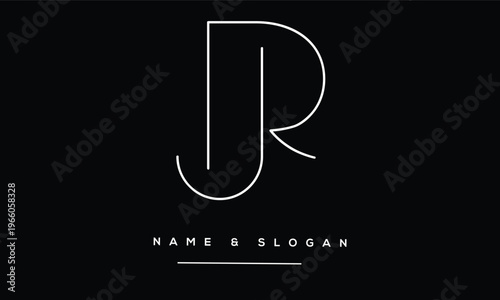 JR, RJ Abstract Letters Logo Monogram
