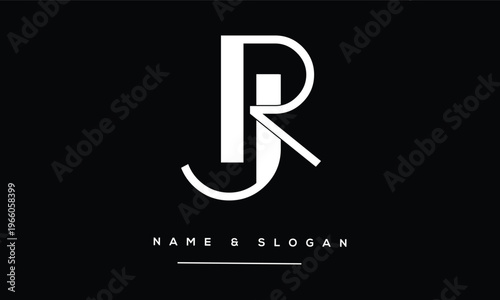 JR, RJ Abstract Letters Logo Monogram