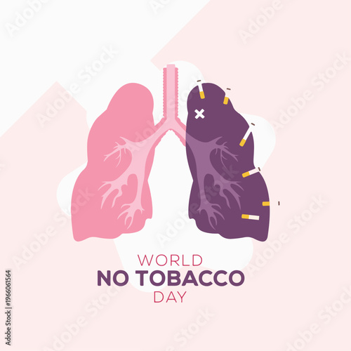 World No Tobacco Day. Creative Design Idea For Poster, Banner Vector Illustration