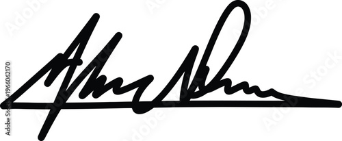 Doctor signature scribble on white medical prescription form