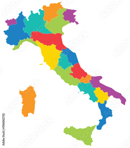 color map of italy