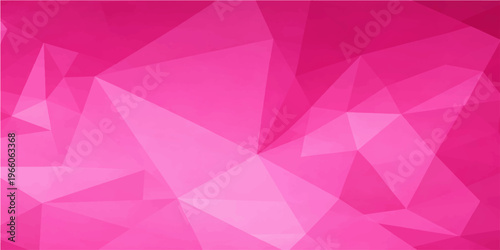 An abstract pink geometric background featuring a vector triangle pattern and mosaic texture with purple diamond shapes for a modern crystal style wallpaper design template