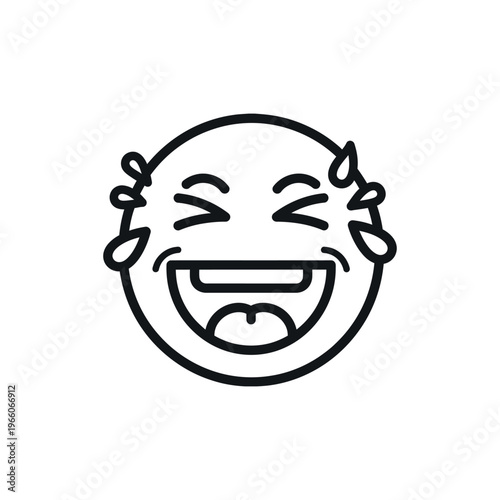 Happy Face Emoji Laughing Out Loud.