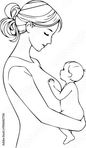 Minimalist logo design for maternity or childcare brands