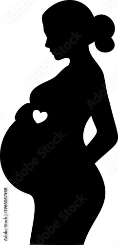 Abstract maternal love vector for social media icons