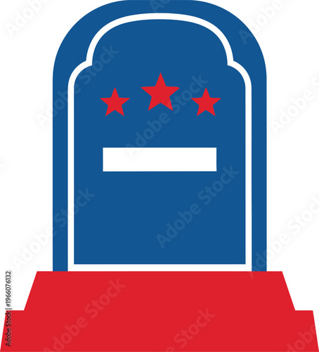 Memorial day remembrance honoring fallen heroes with patriotic symbolism