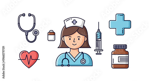 Nurse Healthcare Medical Professional Woman.
