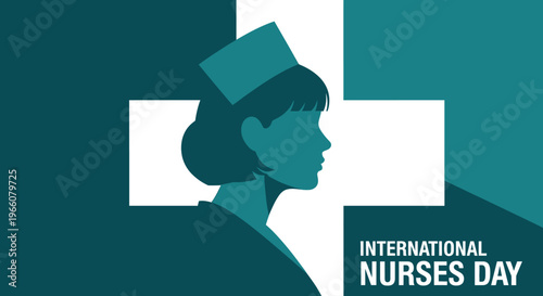 Nurse in profile view wearing cap.