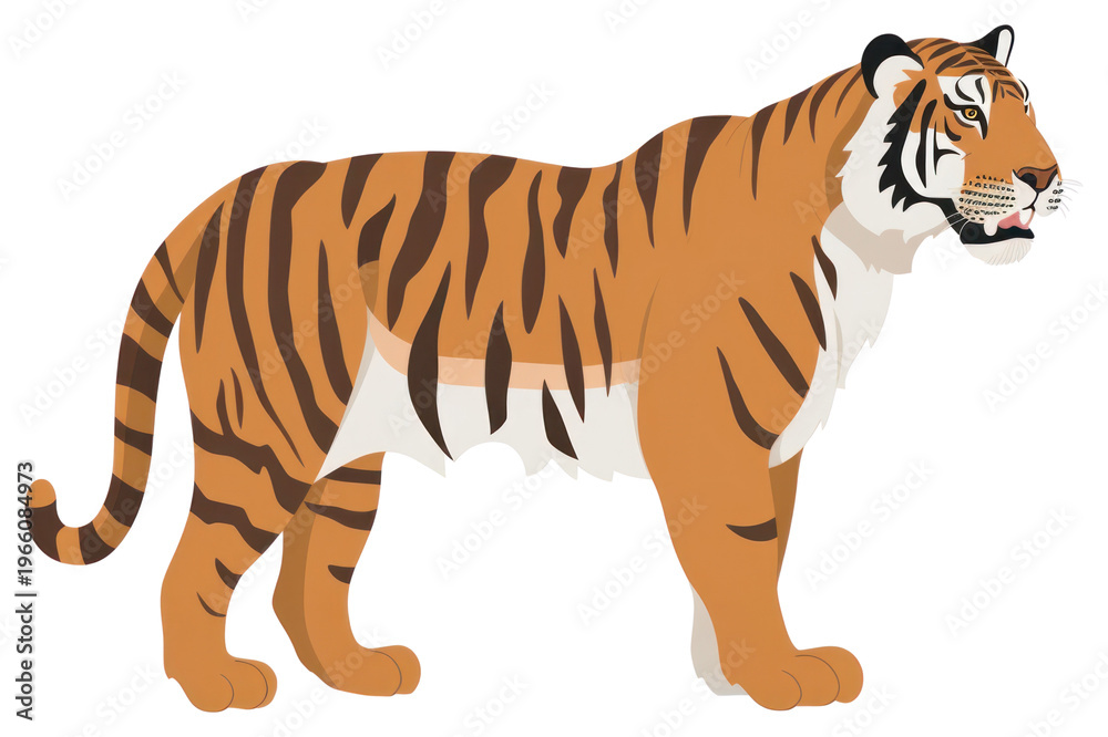Obraz premium PNG Tiger tiger illustration animal.