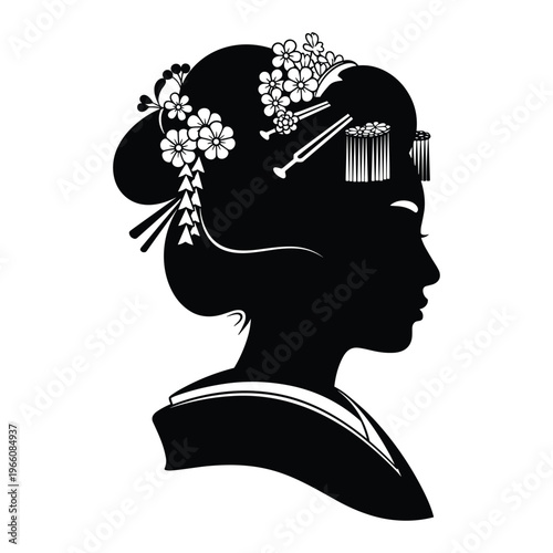 Elegant black woman in stylish attire and headwrap posing confidently isolated on white background, Vector